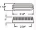 MC68RB by OPTRONICS - Red surface mount marker/clearance light