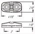 MCL45RS by OPTRONICS - Retail pack: Red marker/clearance light