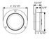 MCL56RFB by OPTRONICS - Red flange mount marker/clearance light