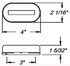 MC38RB by OPTRONICS - Red marker/clearance light with reflex