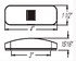 MC44RB1 by OPTRONICS - Red marker/clearance light with reflex