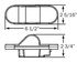 ST75AB by OPTRONICS - Yellow side turn signal/side marker