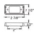 A91OB by OPTRONICS - Chrome base for mini sealed lights