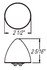 MC27AB by OPTRONICS - 2.5" yellow marker/clearance light