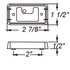 A91CB by OPTRONICS - Chrome base for mini sealed lights