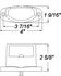 LP81BPG by OPTRONICS - Surface mount license plate light