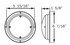 ILL91CPG by OPTRONICS - 2-LED 6" surface mount dome light