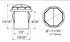 ILL01RB by OPTRONICS - Single LED 3/4" red egress light