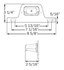 LPL55CB by OPTRONICS - License light with ABS bracket