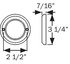 A55CB by OPTRONICS - Chrome trim ring for 2" lights