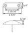 MCL15APG by OPTRONICS - Yellow marker/clearance light