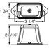 LPL41CB by OPTRONICS - 5-LED ear mount license light