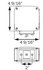 ST53AAB by OPTRONICS - Square yellow dual face pedestal mount parking/turn signal