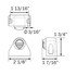 LPL12CKF2B by OPTRONICS - Kit: LPL12CB light w/ .180 female barrels in bracket with grommet