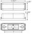 MCL67ARB by OPTRONICS - Kit: Dual red/yellow fender light with A65PB bracket and plug