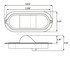 STL175AMFB by OPTRONICS - Flange mount yellow side marker/ E-rated mid-ship turn signal