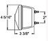 ST25RB by OPTRONICS - Red stud mount stop/turn/tail light with license illuminator