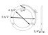 A101TRSSB by OPTRONICS - Stainless steel trim ring for STL/BUL101 flange mount lights