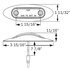 MCL15AKPG by OPTRONICS - Kit: Yellow marker/clearance light with chrome trim ring