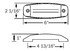 MC76AB by OPTRONICS - Yellow surface mount marker/clearance light with reflex