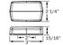 MC30AB by OPTRONICS - Yellow surface mount marker/clearance light with reflex