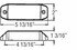 MC70AB by OPTRONICS - Yellow surface mount marker/clearance light with reflex