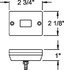 MC36AB by OPTRONICS - Yellow stud mount marker/clearance light with reflex