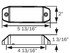 MCL76RS by OPTRONICS - Retail pack: Red marker/clearance light with reflex