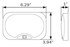 RVILL40 by OPTRONICS - LED surface mount interior light with on/off switch