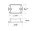 MC35AB by OPTRONICS - Yellow ear mount marker/clearance light with reflex