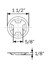 A11SRB by OPTRONICS - Stainless steel locking ring for MCL11S lights