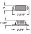 MC11AB by OPTRONICS - Yellow surface mount marker/clearance light