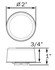 MCL155RB by OPTRONICS - Red 2" grommet mount marker/clearance light