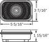 BU33CB by OPTRONICS - Rectangular back-up light for recess mount