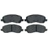 ACDelco 14D866CHF1 Disc Brake Pad Set Front Silver Disc Brake Pad Set, Ceramic, For Use with Stock Calipers