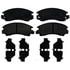 17D311 by ACDELCO - Organic Front Disc Brake Pad Set