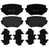 ACDelco 17D680 Disc Brake Pad Set Organic Front Disc Brake Pad Set