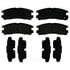 17D383 by ACDELCO - Organic Rear Disc Brake Pad Set