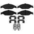 ACDelco 17D804MH Disc Brake Pad Set Semi-Metallic Front Disc Brake Pad Set