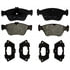 17D710M by ACDELCO - Semi-Metallic Front Disc Brake Pad Set