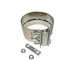Newstar S-C110 Exhaust Clamp Exhaust Clamp - 3 1/2" Preformed Clamp Aluminized