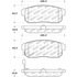 Centric 308.09000 Disc Brake Pad Set StopTech Street Brake Pad