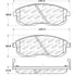 Centric 308.06530 Disc Brake Pad Set Street Brake Pads Front with Shims