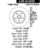 Centric 120.61035 Disc Brake Rotor and Hub Assembly Premium Brake Rotor