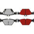 Centric 500.18080 Disc Brake Pad Set PQ PRO Disc Brake Pads with Hardware