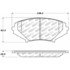 Centric 305.10090 Disc Brake Pad Set Street Slect Brake Pads with Hardware