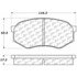 Centric 300.04330 Disc Brake Pad Set Centric Premium Semi-Metallic Brake Pads with Shims and Hardware
