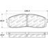 309.06220 by CENTRIC - STOPTECH PERFORMANCE PAD