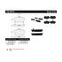 106.08410 by CENTRIC - Posi Quiet Extended Wear Brake Pads with Shims and Hardware