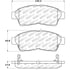 308.05620 by CENTRIC - StopTech Street Brake Pad